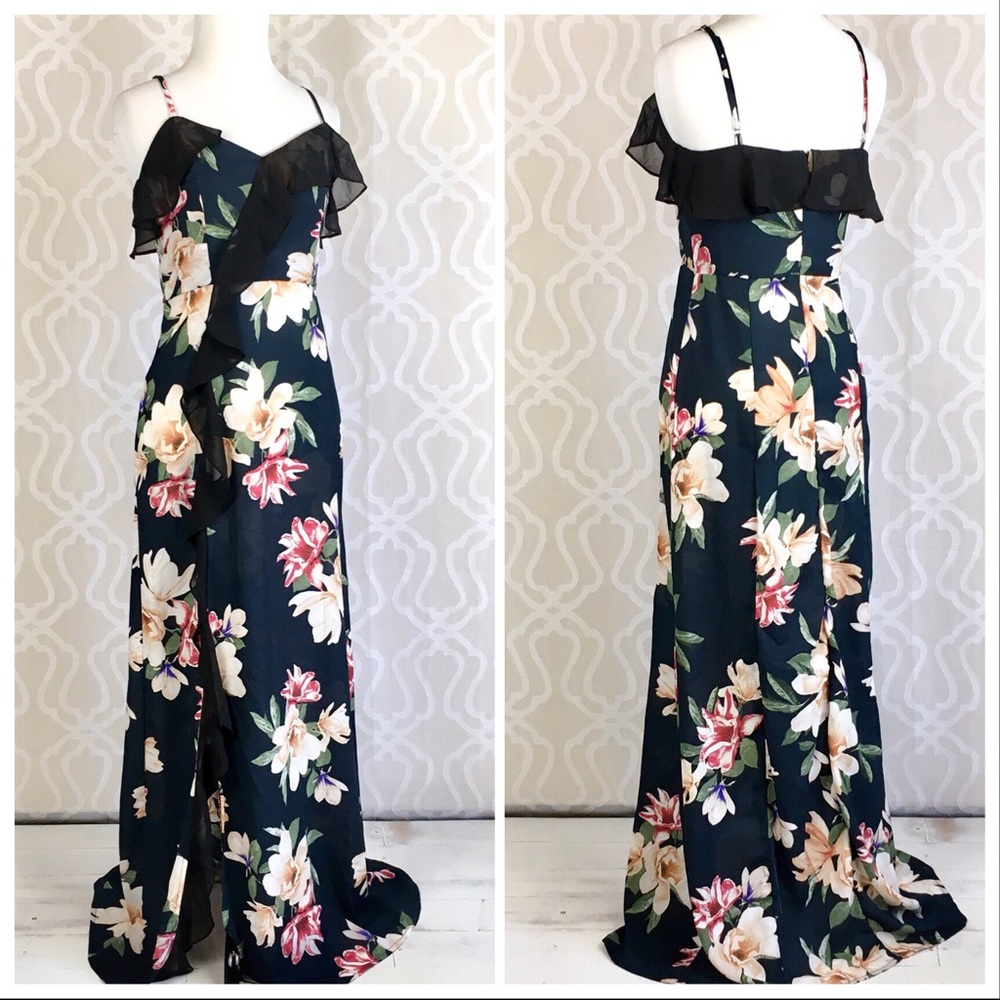 *CLEARANCE* Floral Chiffon Resort Maxi Dress - Picture 8 of 8